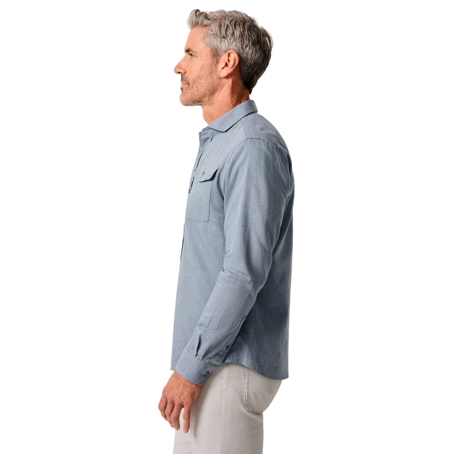 Men's Alpond Hangin' Out Cotton Button-Up Shirt - Image 3