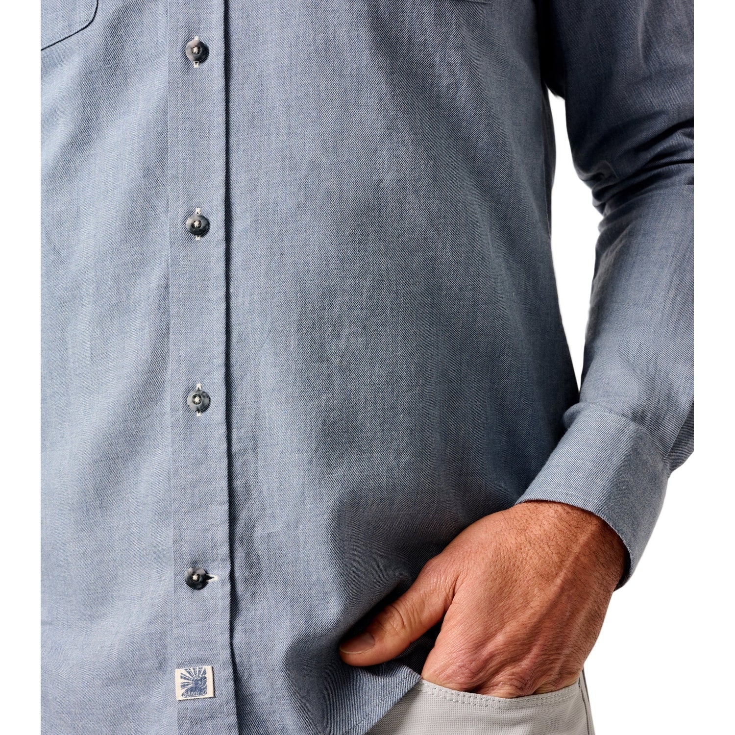 Men's Alpond Hangin' Out Cotton Button-Up Shirt - Image 6