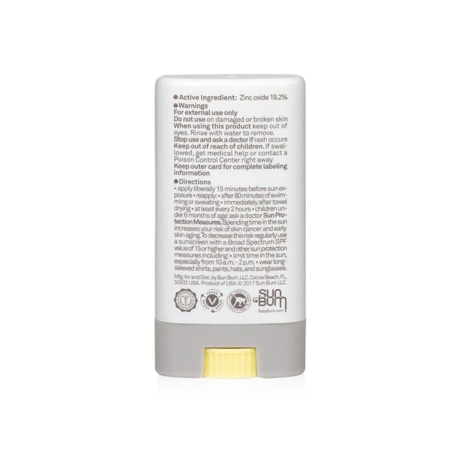 Baby Bum SPF 50 Mineral Sunscreen Face Stick - Fragrance Free - Image 2