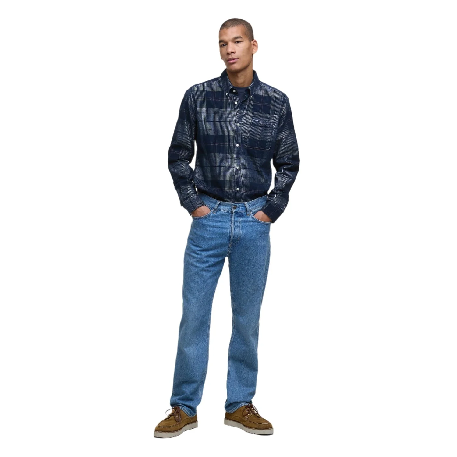 Men's Blair Tailored Tartan Corduroy Shirt - Image 3