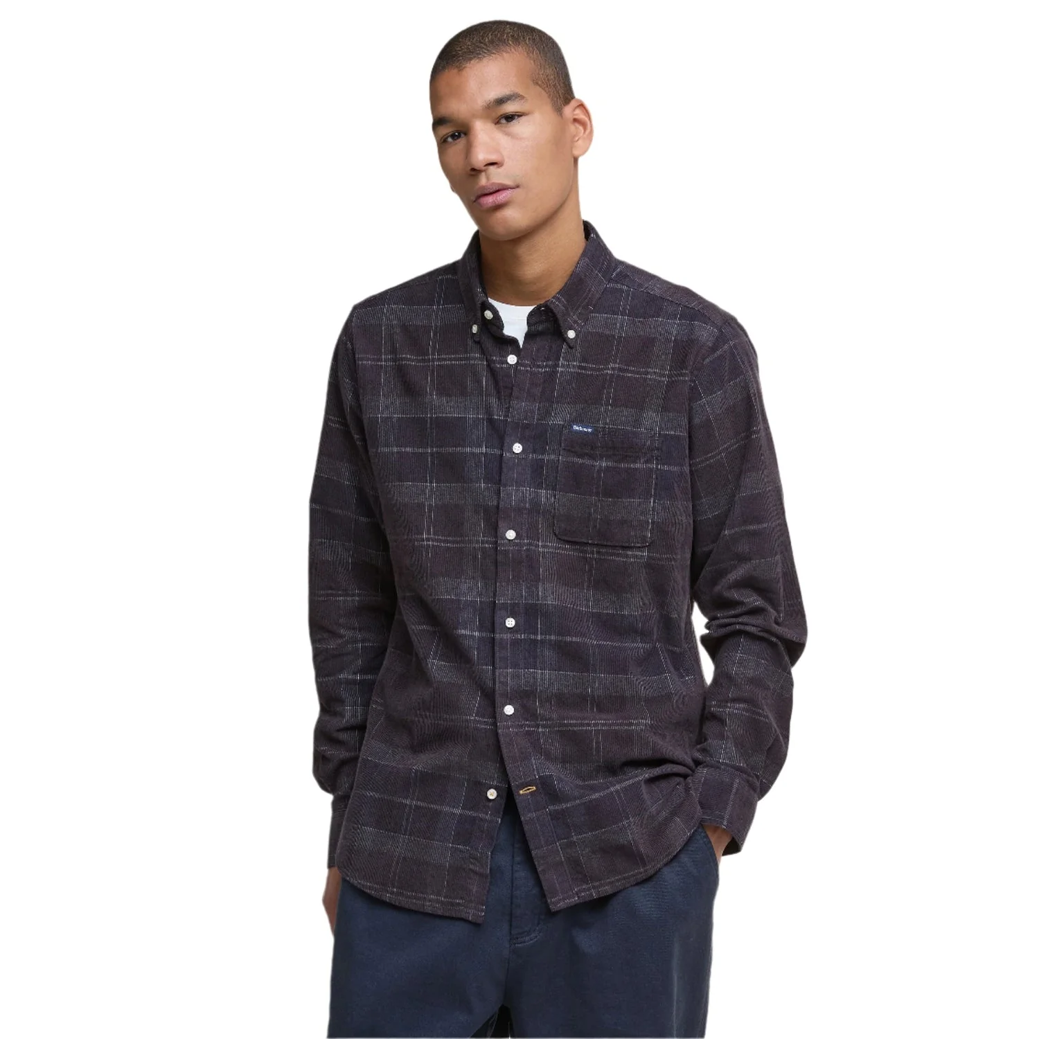 Men's Blair Tailored Tartan Corduroy Shirt - Image 5