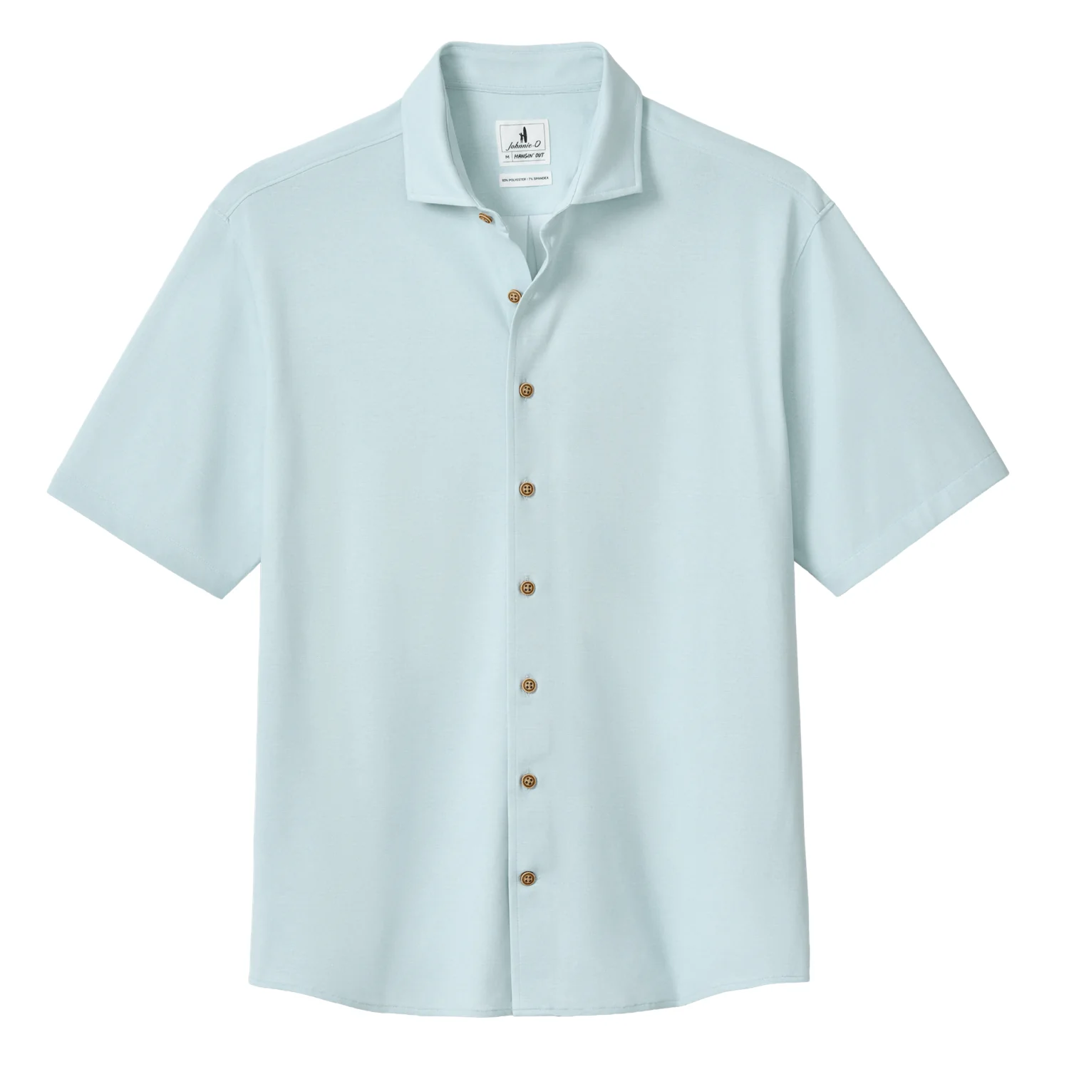 Men's Breck Hangin’ Out Knit Short Sleeve Button-Up Shirt - Image 5