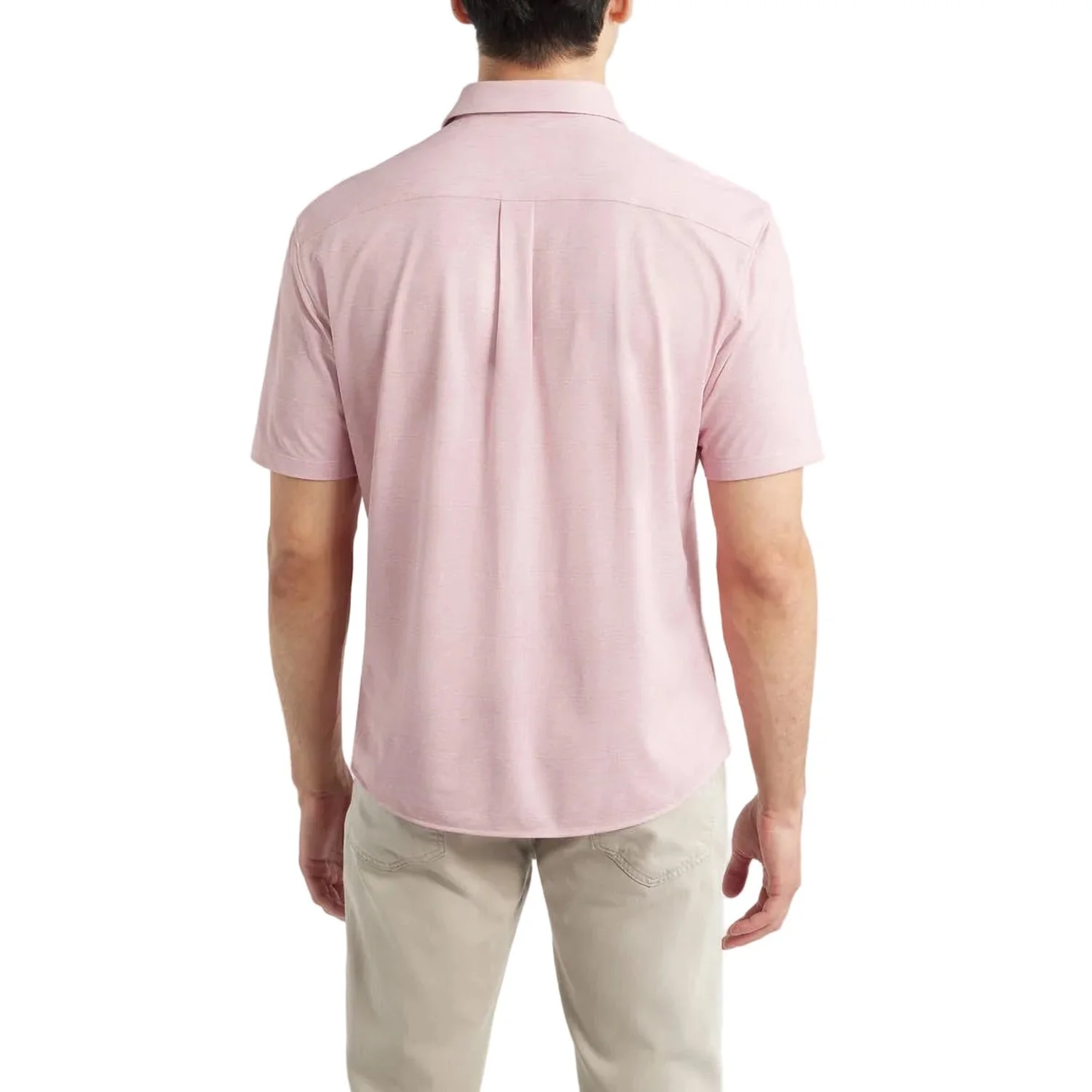 Men's Breck Hangin’ Out Knit Short Sleeve Button-Up Shirt - Image 9