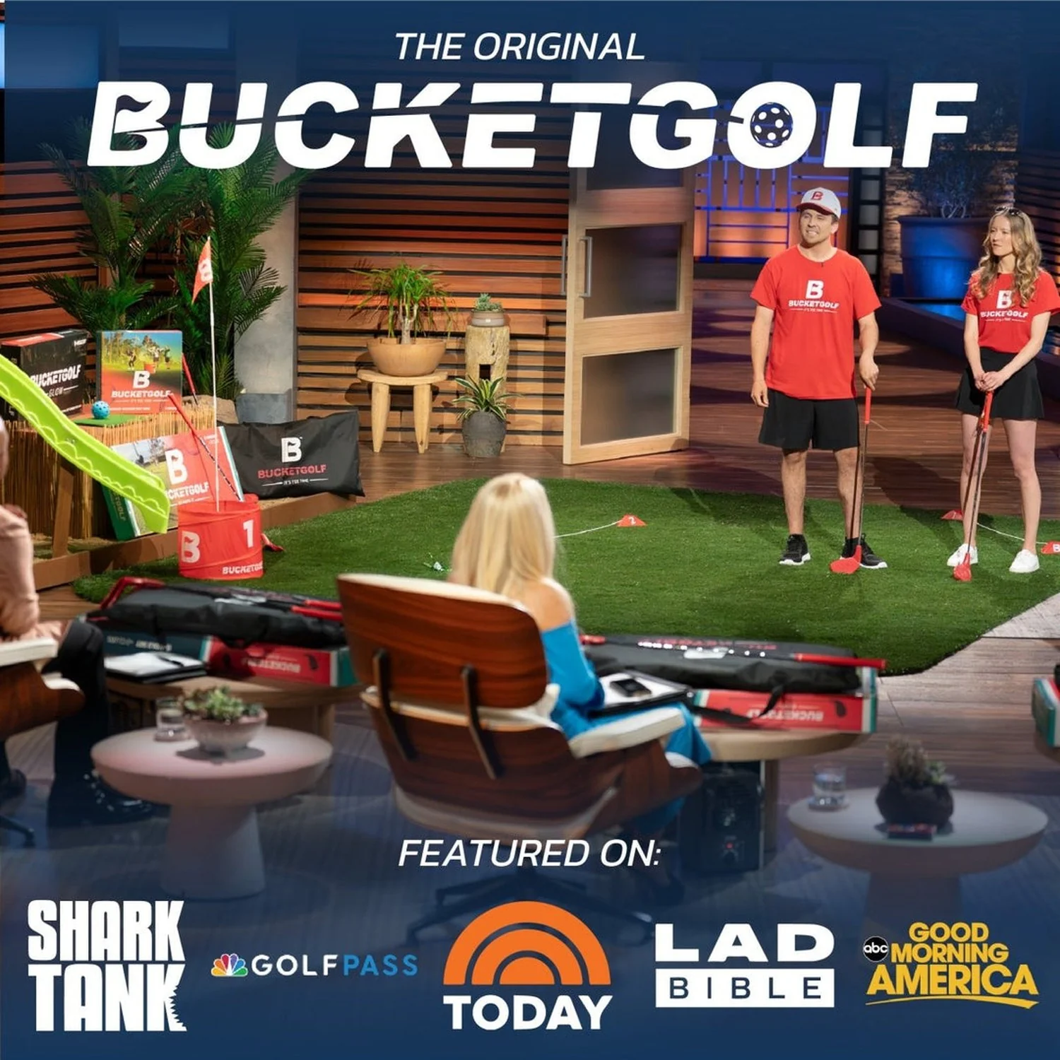 BucketGolf 6 Hole Bundle + 2 RH Clubs - Image 2