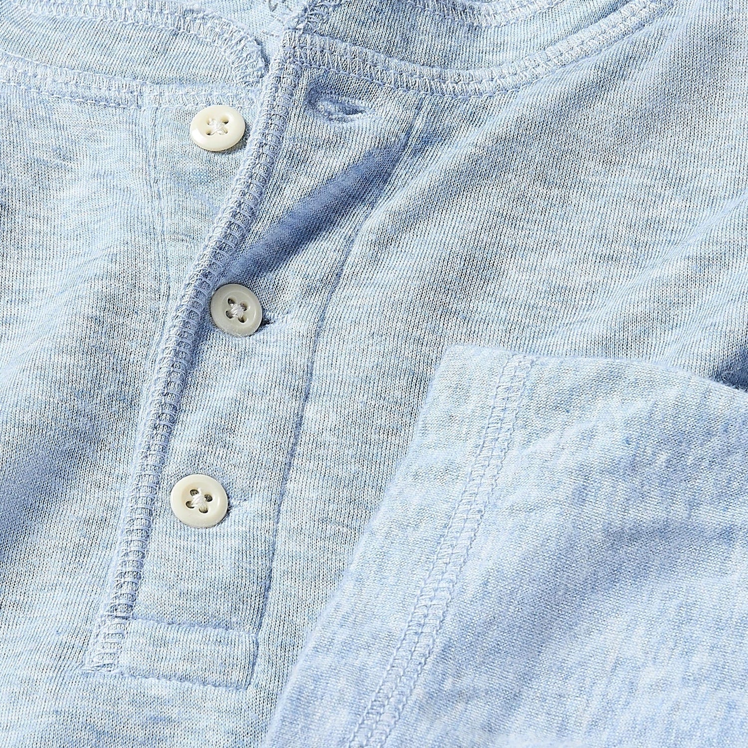 Men's Cloud Cotton Long Sleeve Henley - Image 3