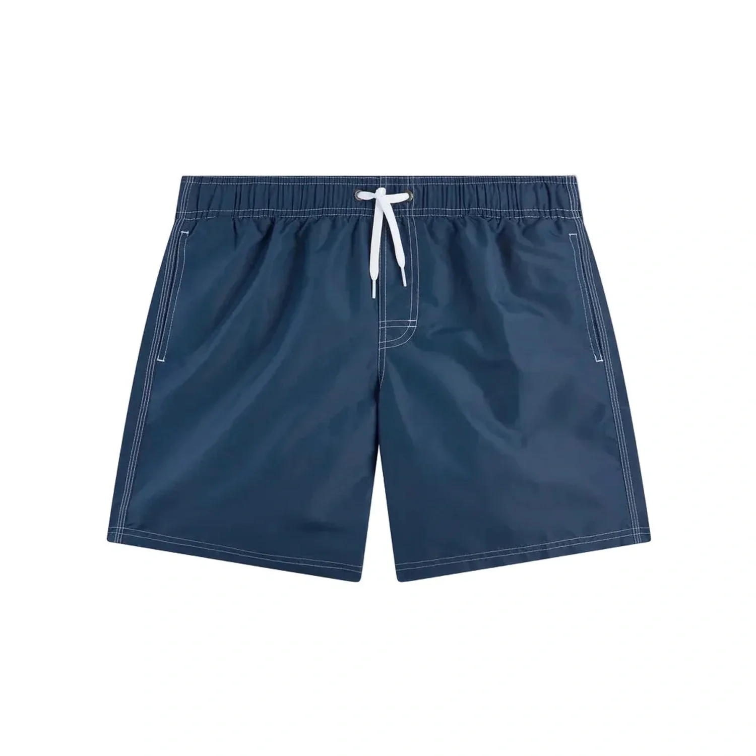 Men's Iconic Taffeta Stretch Waist Mid-Length Swim Shorts (16") - Image 4