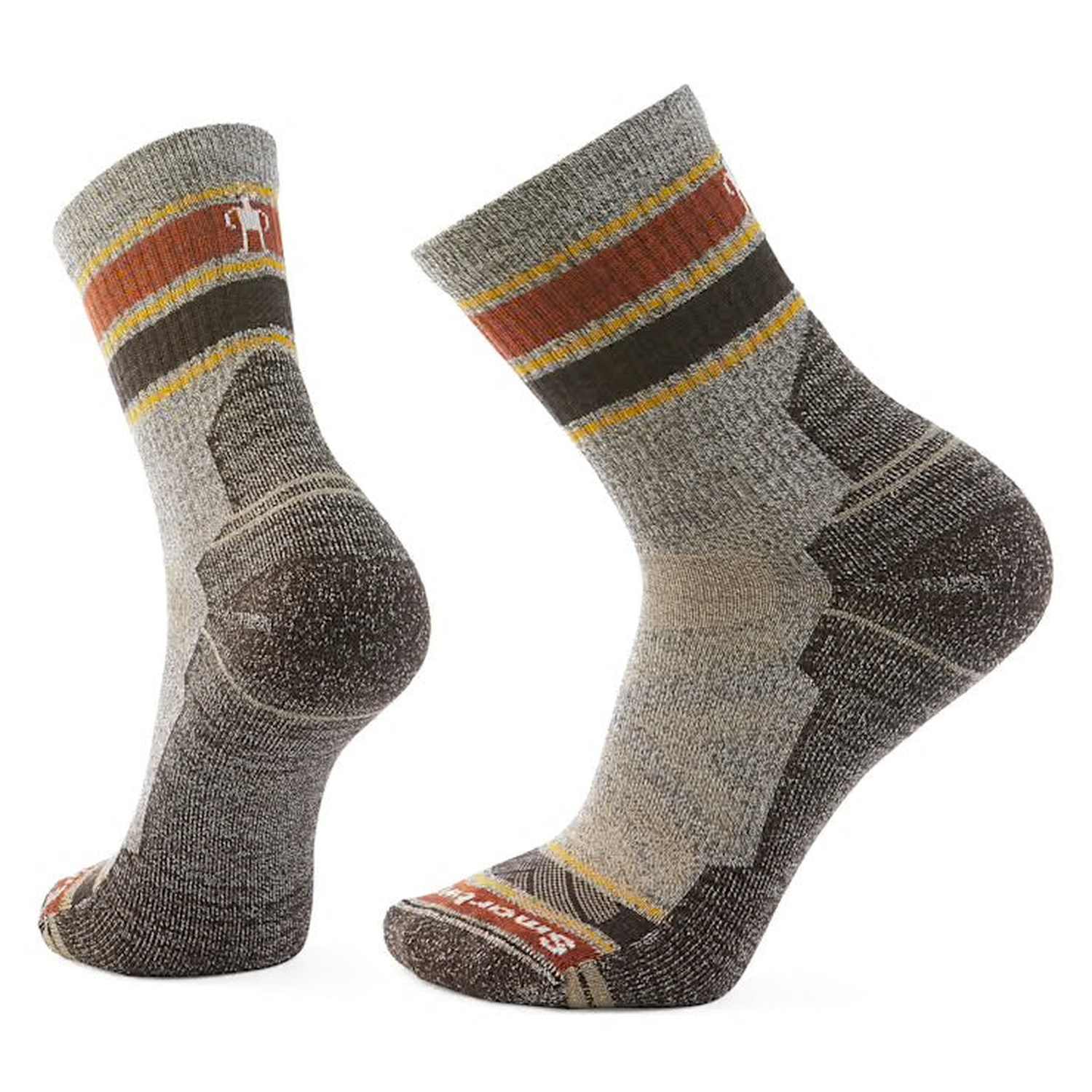 Hike Light Cushion Striped Mid Crew Socks