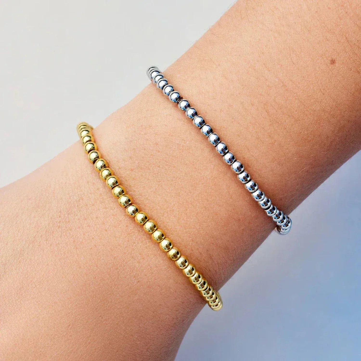 PV Harper Round Bead Stretch Bracelet - Image 2