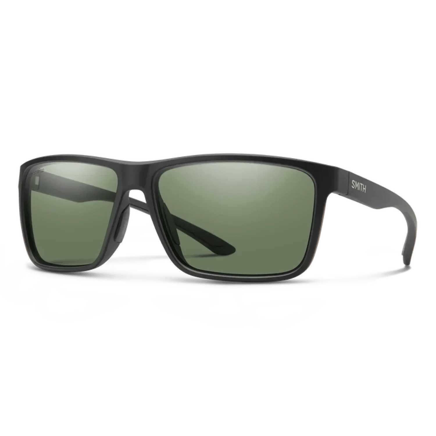 Riptide: Matte Black + Chromapop Polarized Gray Green