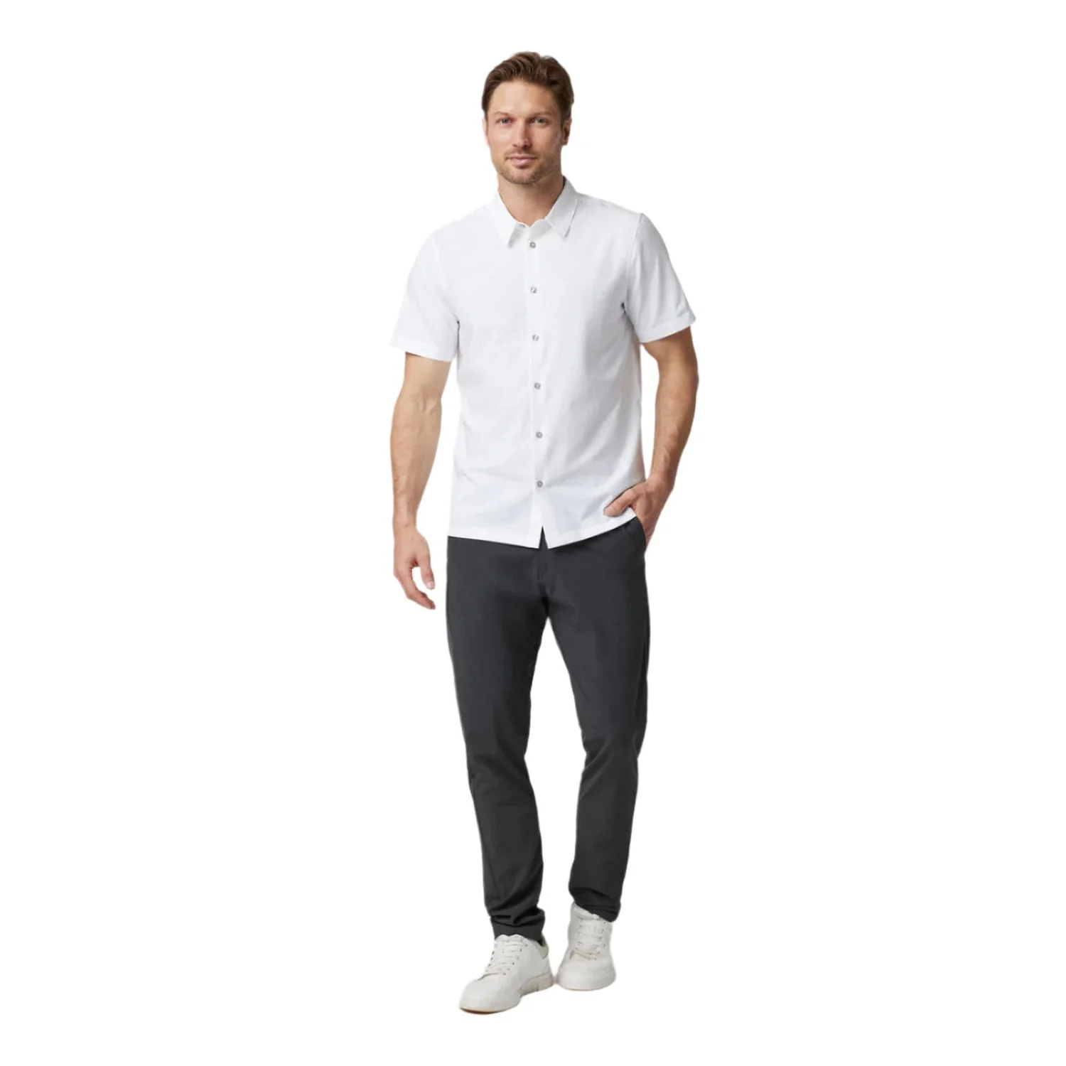 Men's Short Sleeve Manhattan Button Down - Image 8