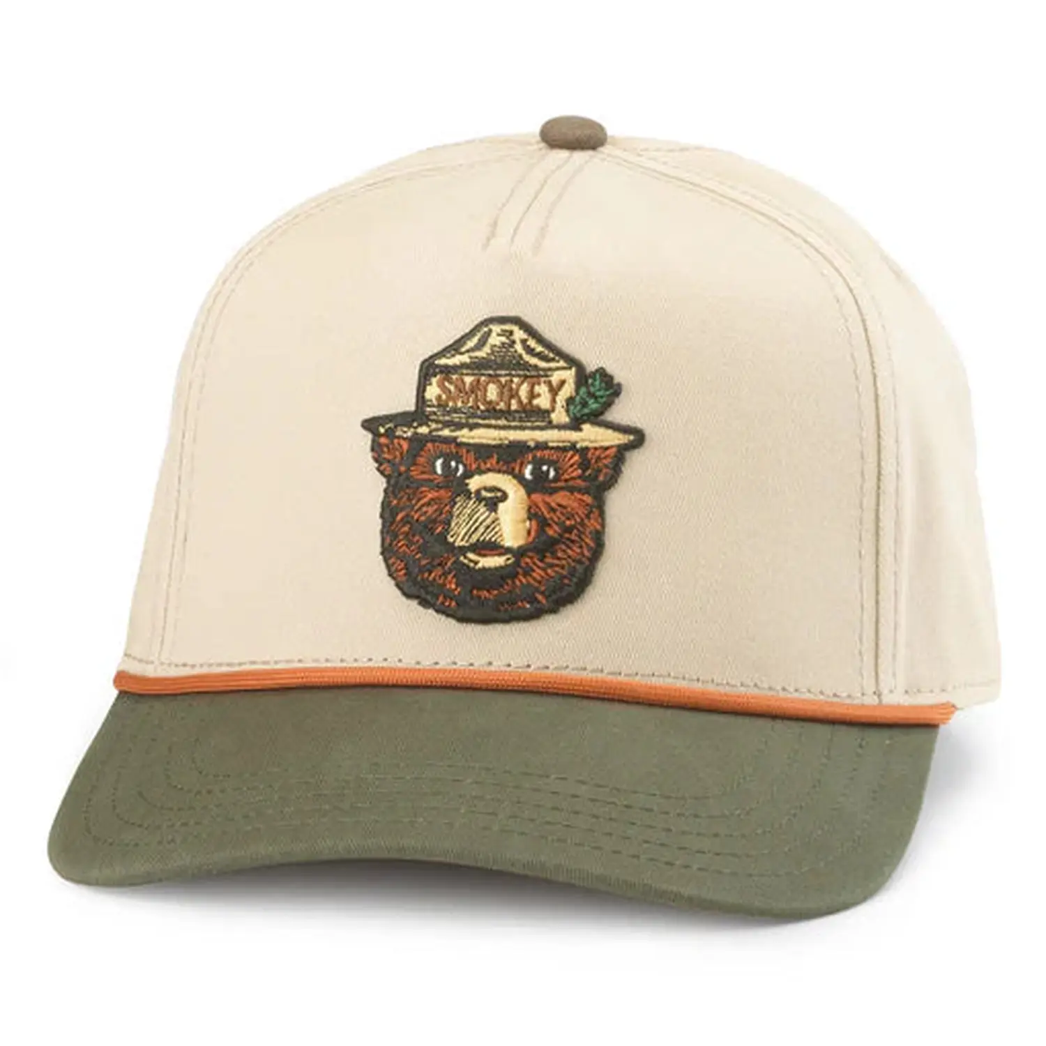 Smokey Bear Scottie Hat | Light Khaki/Army Green