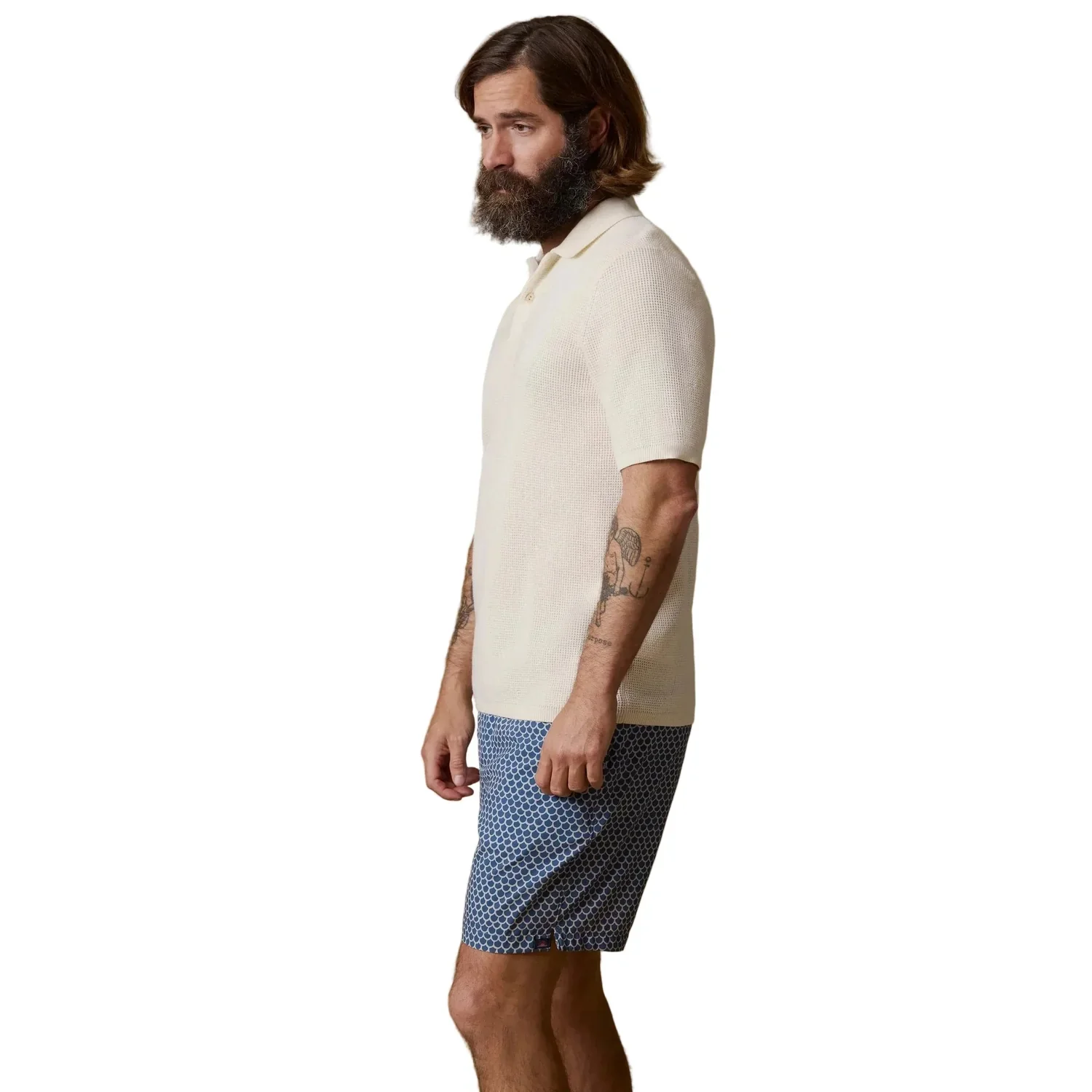 Men's Short Sleeve Sunwashed Sweater Shirt - Image 4
