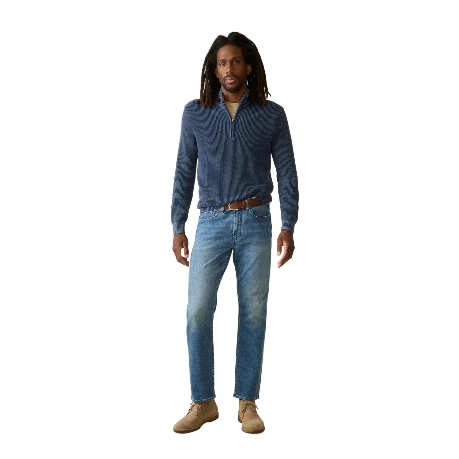 Men's Sunwashed Quarter Zip Sweater - Image 4