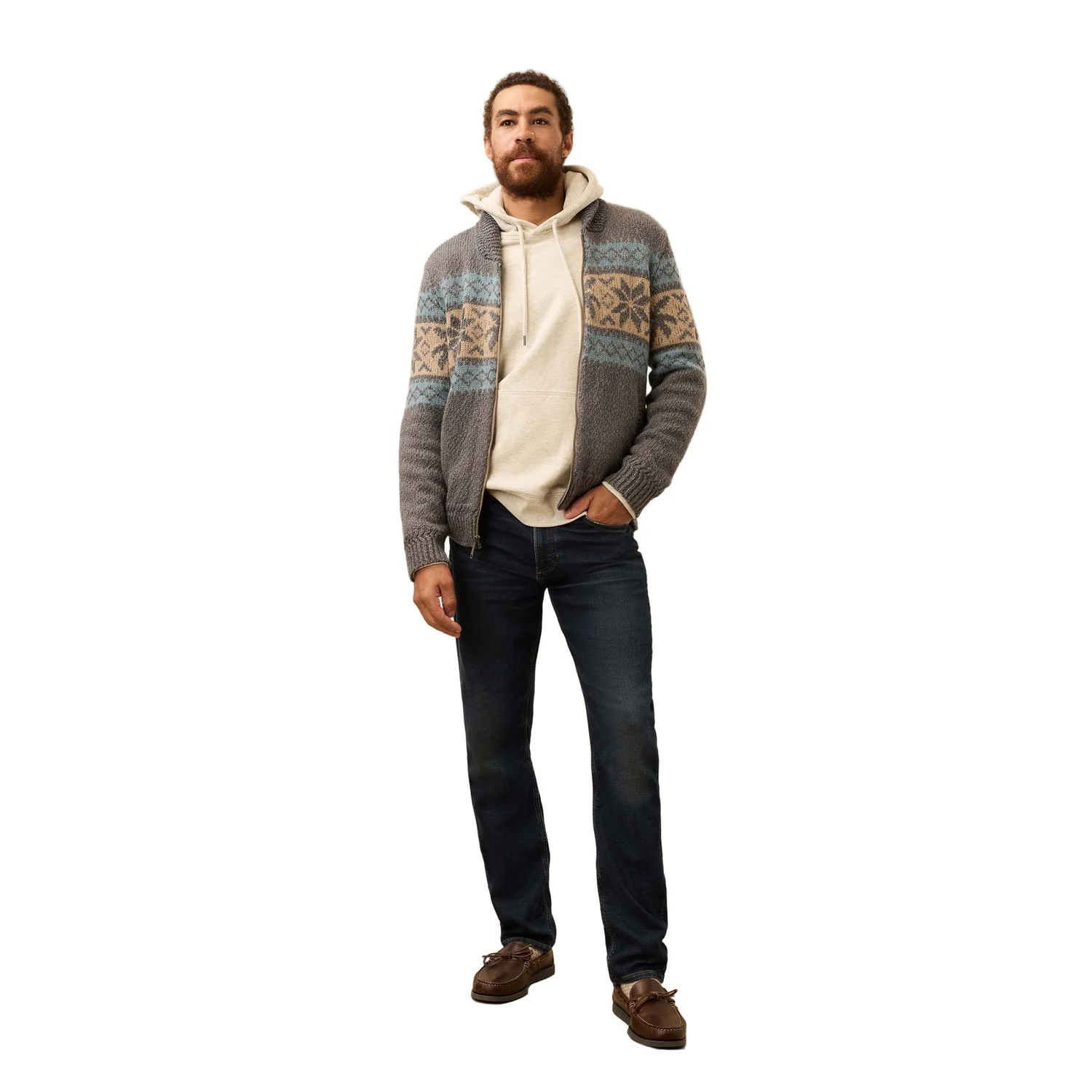 Men's Surf to Snow Zip Cardigan - Image 3