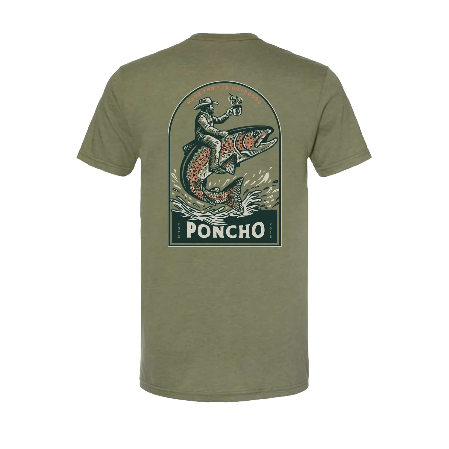 Men's T-Shirt Poncho - Image 4