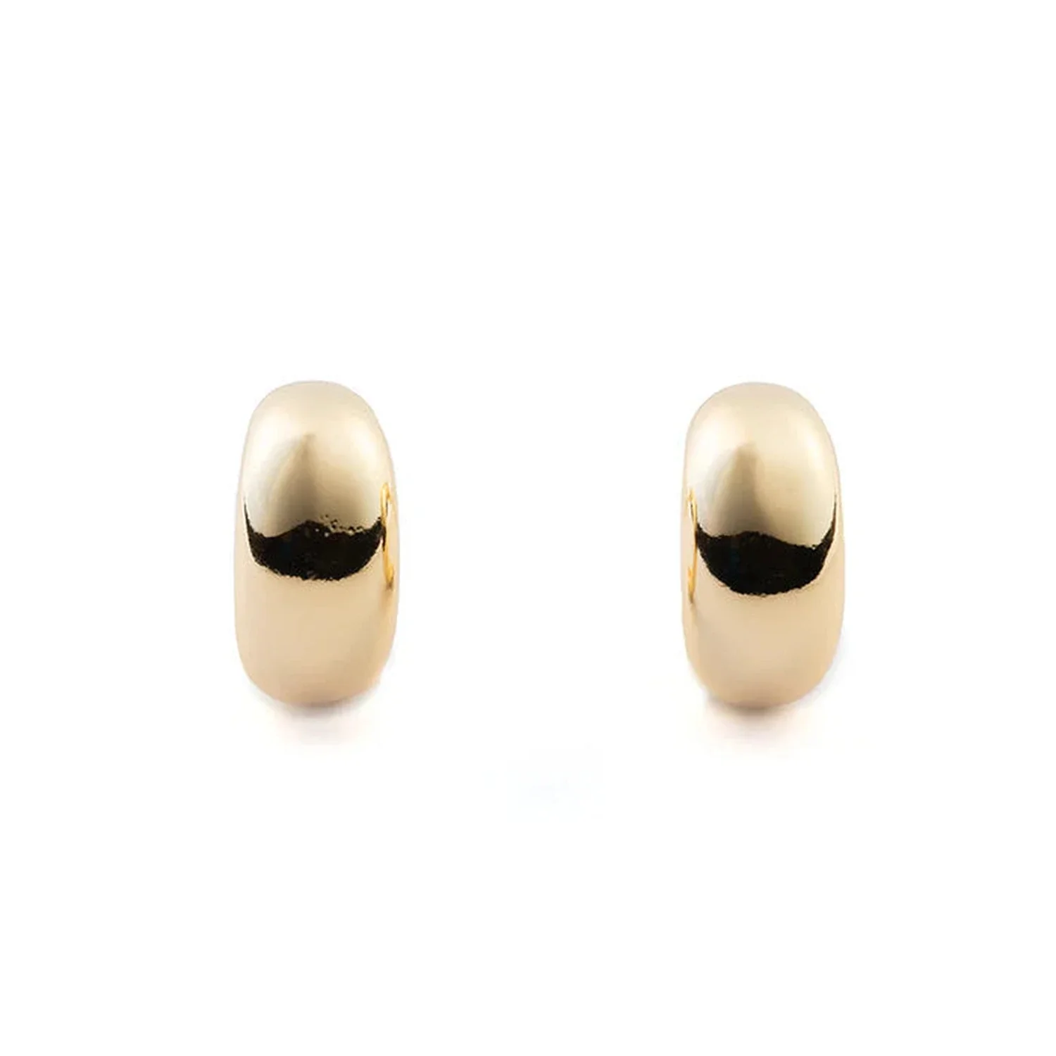 Women's Vintage Hoop Post Earrings | Gold - Image 3