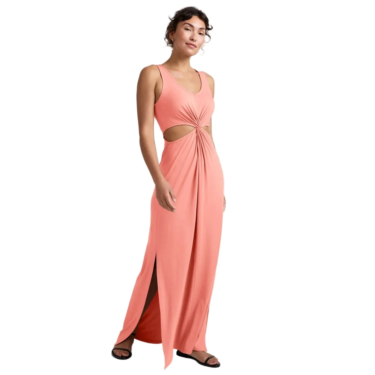 Women's Maxi Around The World Front Twist Dress - Image 7
