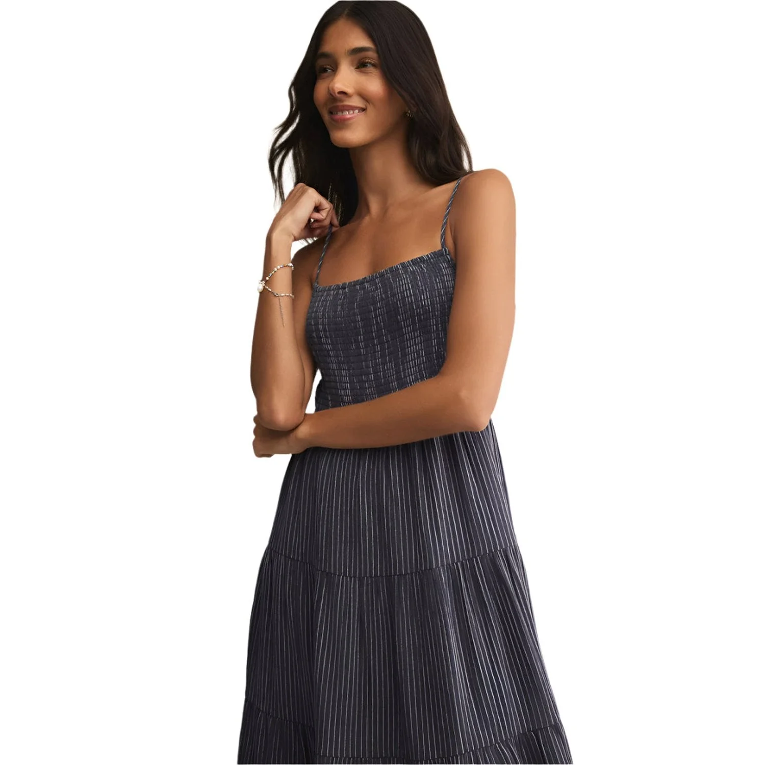 Women's Balos Striped Gauze Maxi Dress - Image 11