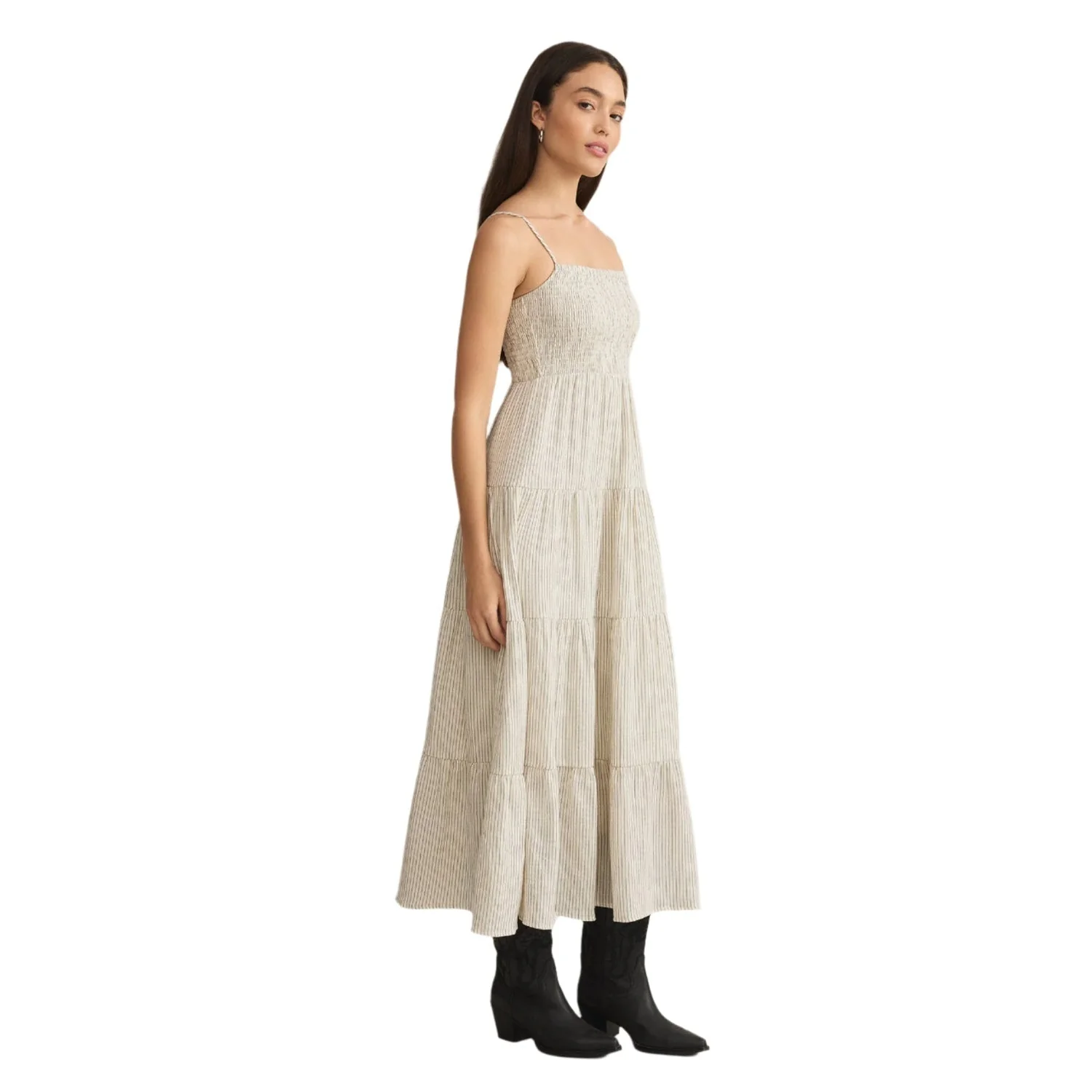 Women's Balos Striped Gauze Maxi Dress - Image 3