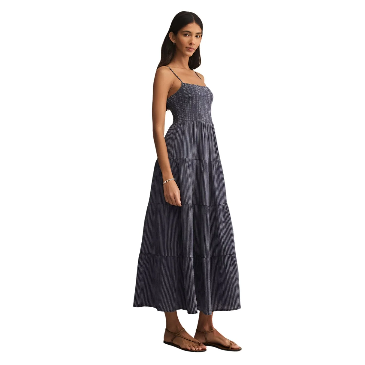 Women's Balos Striped Gauze Maxi Dress - Image 7