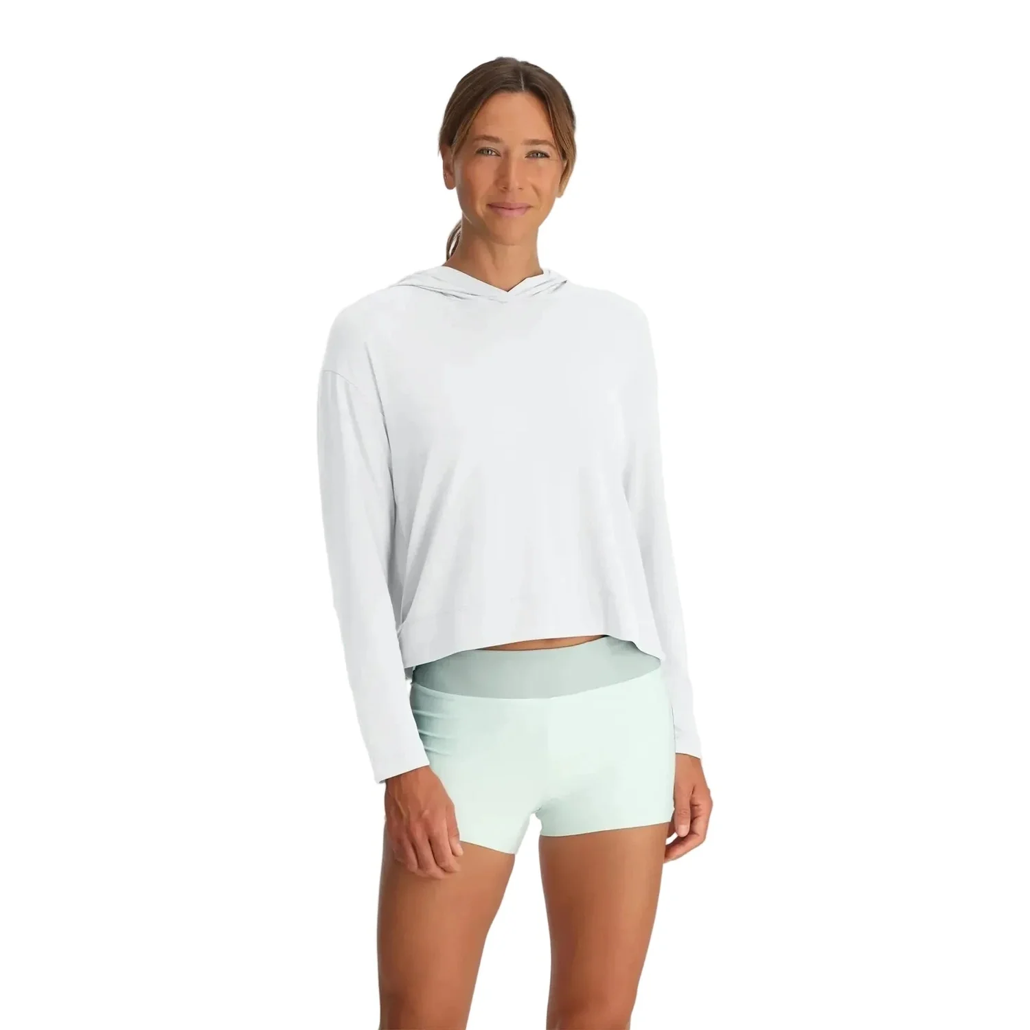 Women's Bamboo Shade Crossover Hoodie - Image 4