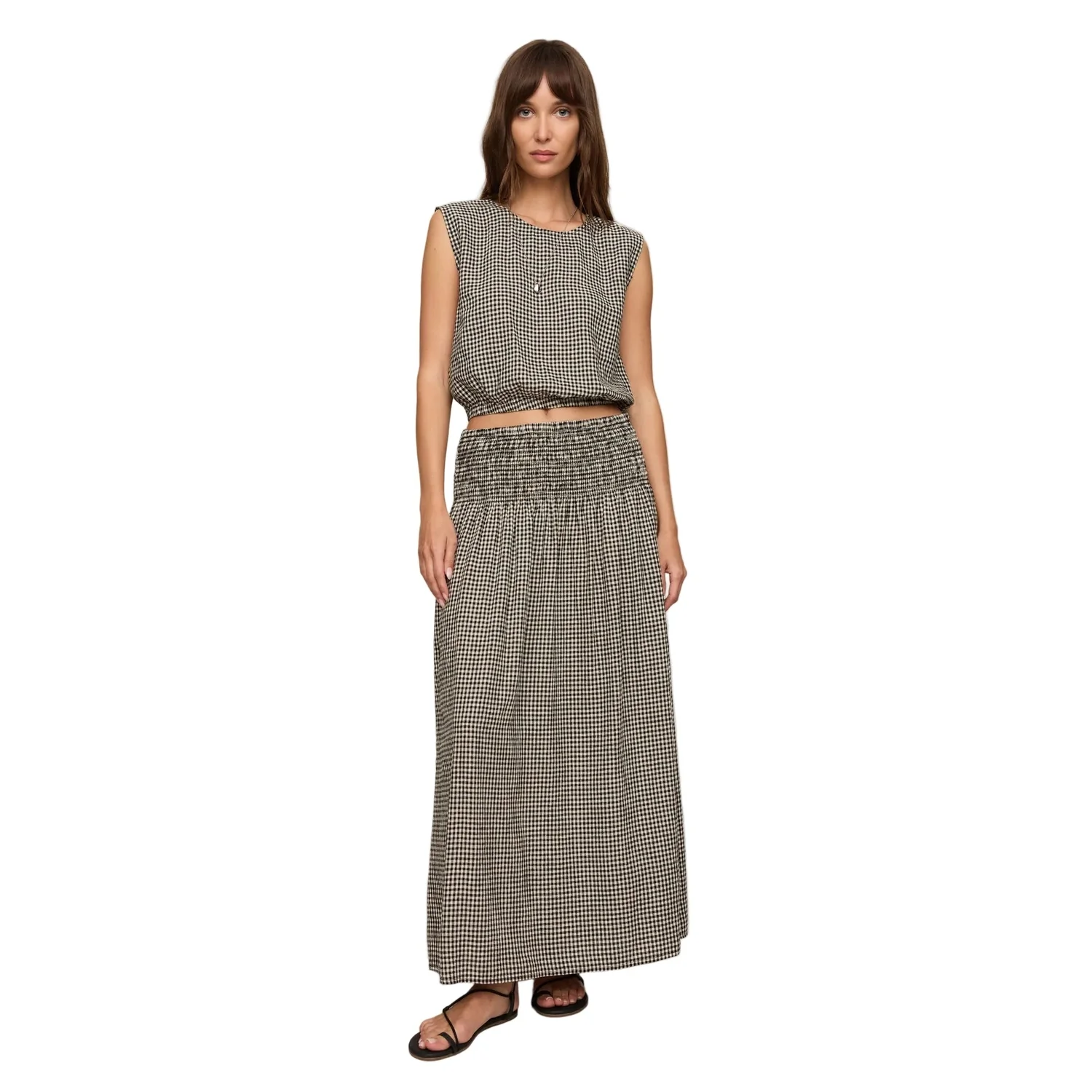 Women's Brooke Gingham Maxi Skirt - Image 2