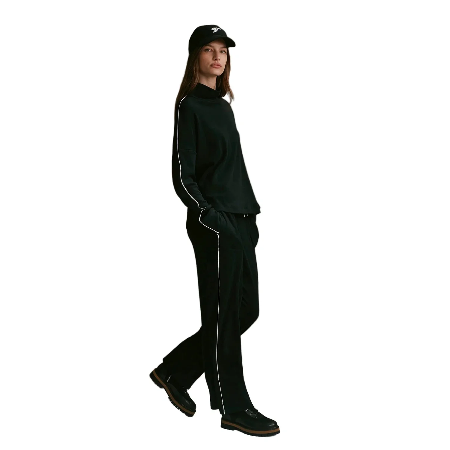 Women's Brushed Rib Straight-Leg Pant 28" - Image 2