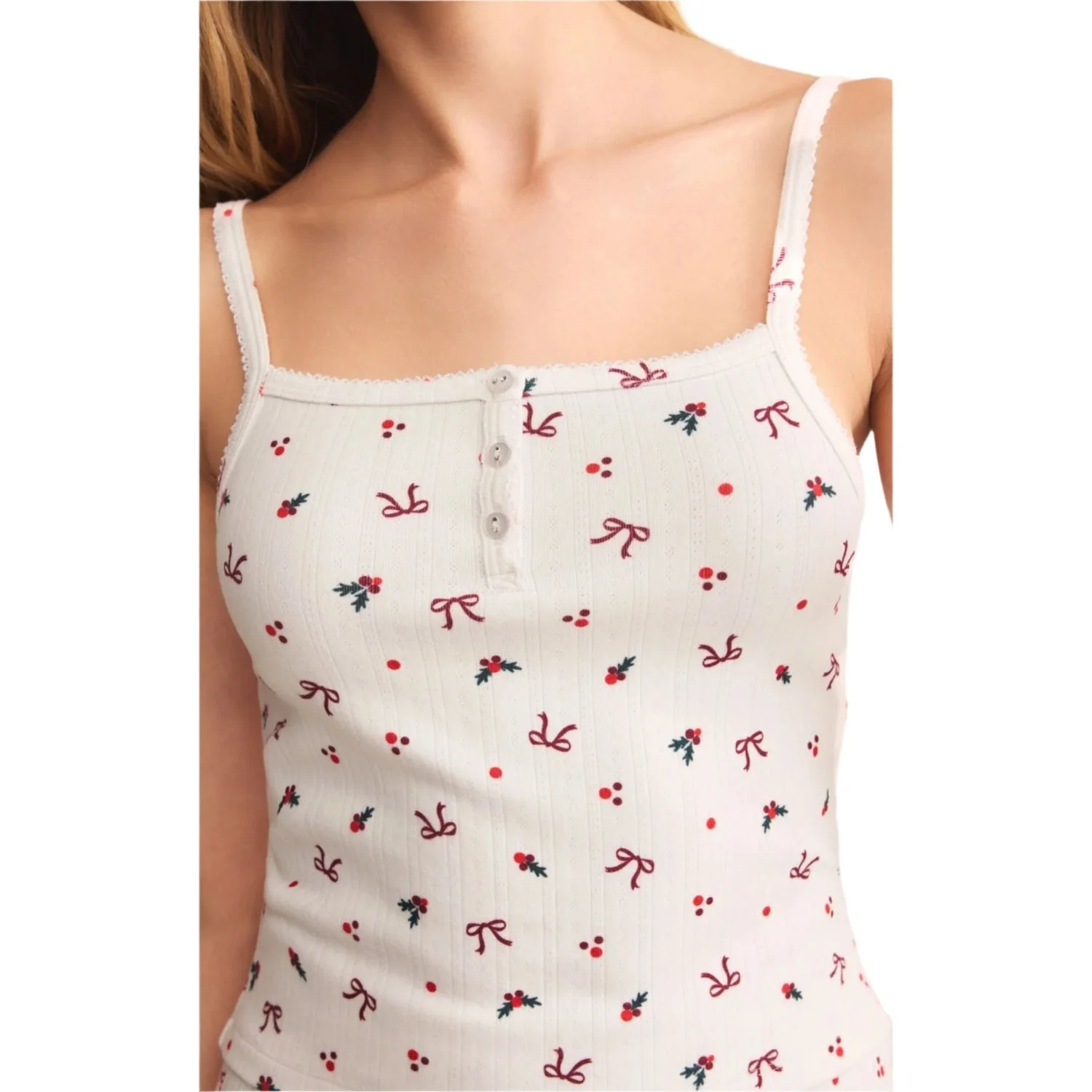 Women's Cameron Holly Pointelle Cami - Image 6