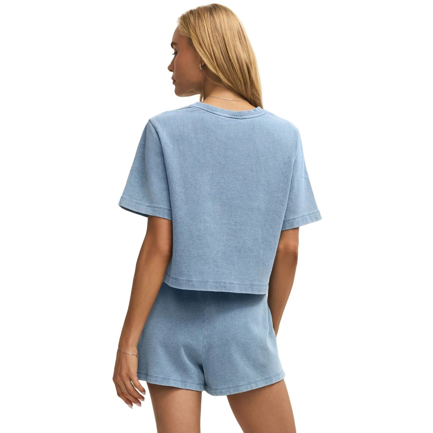 Women's Curran Knit Denim Sweatshirt - Image 5