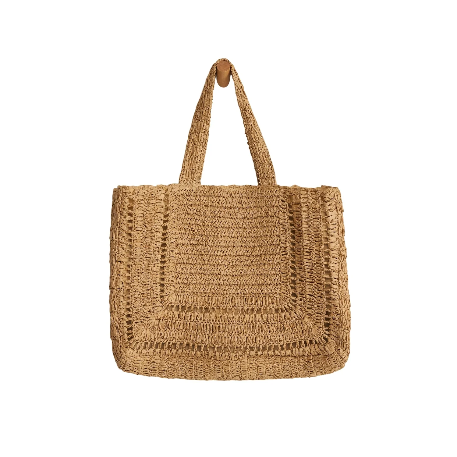 Women's Hideaway Raffia Tote