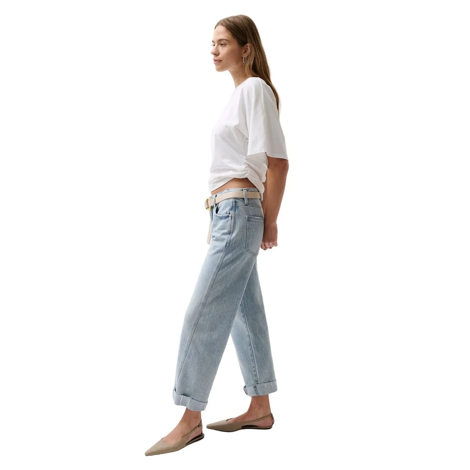 Women's Kacey Mid Rise Cuffed Boyfriend - Image 4