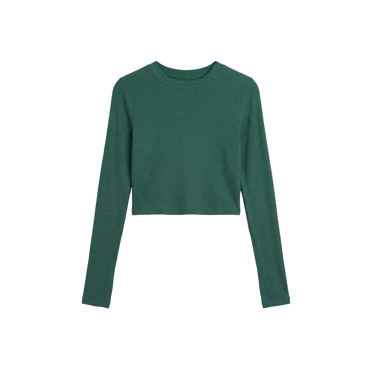 Women's Louise Rib Long Sleeve Crop - Image 4