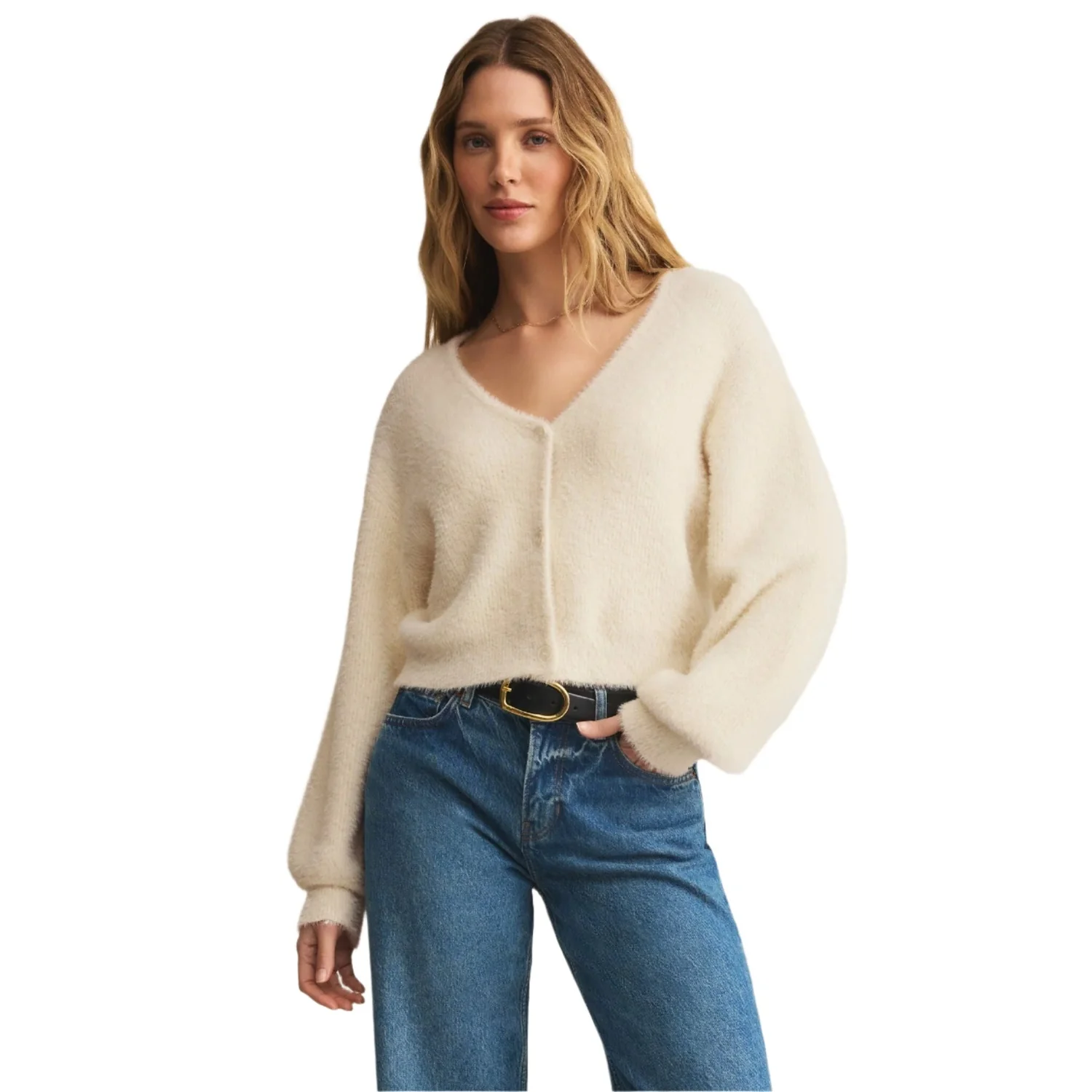 Women's Sadira Fluffy Cardigan - Image 4