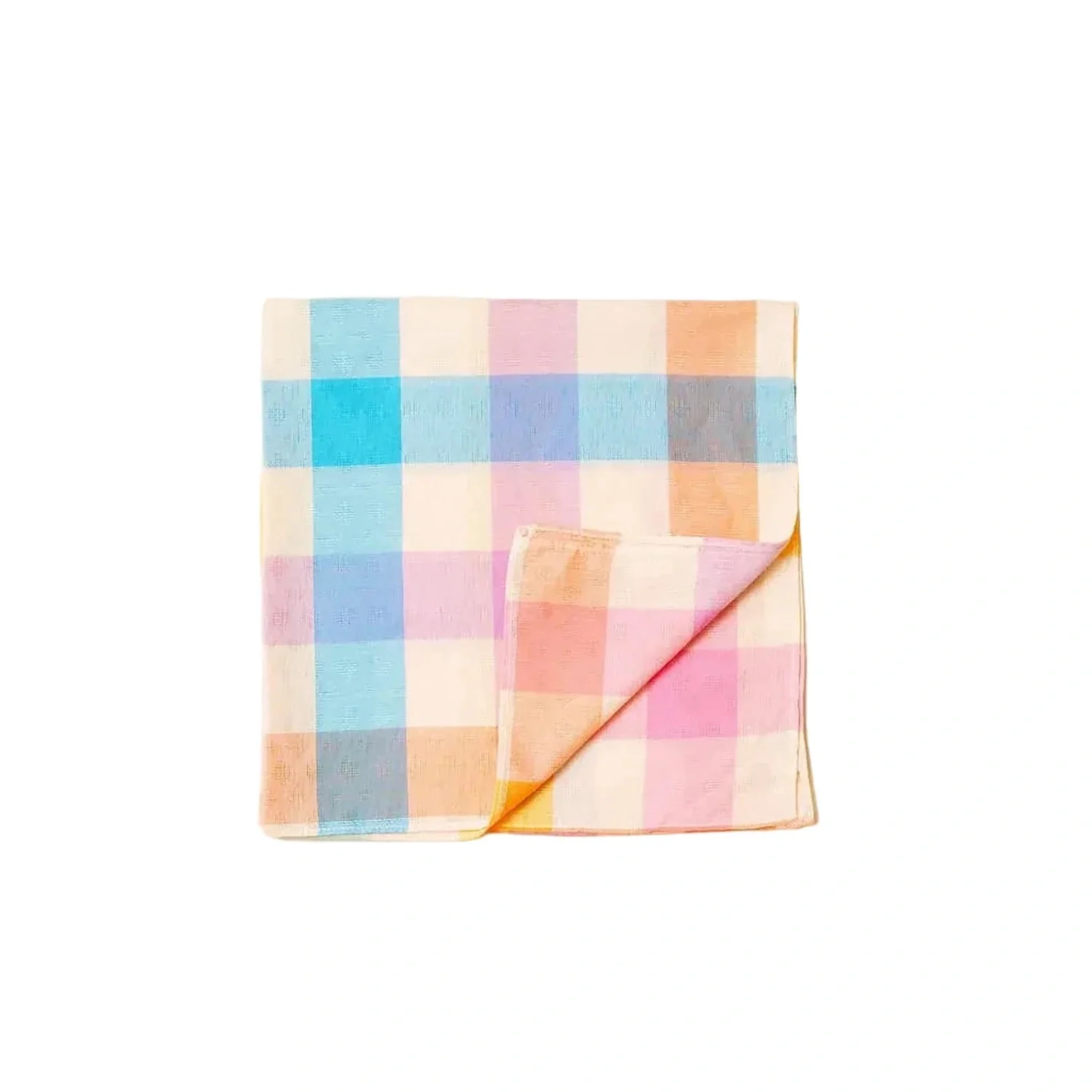 Women's Rainbow Plaid Scarf - Image 3