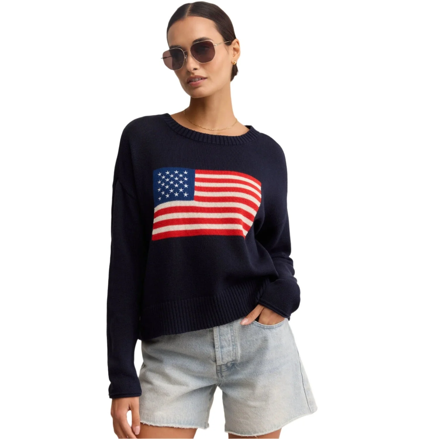 Women's Sienna Patriot Sweater - Image 8