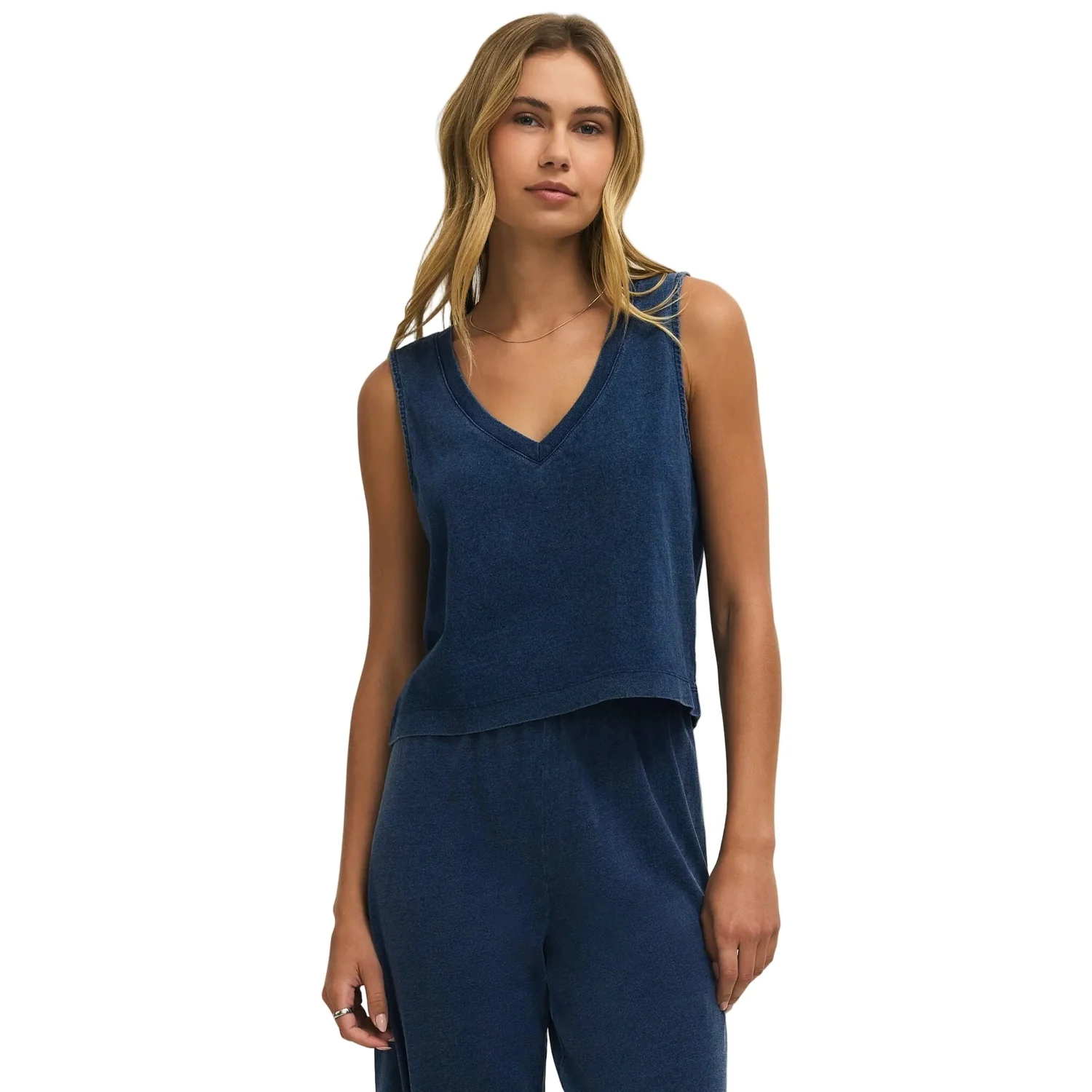 Women's Sloane V-Neck Denim Tank