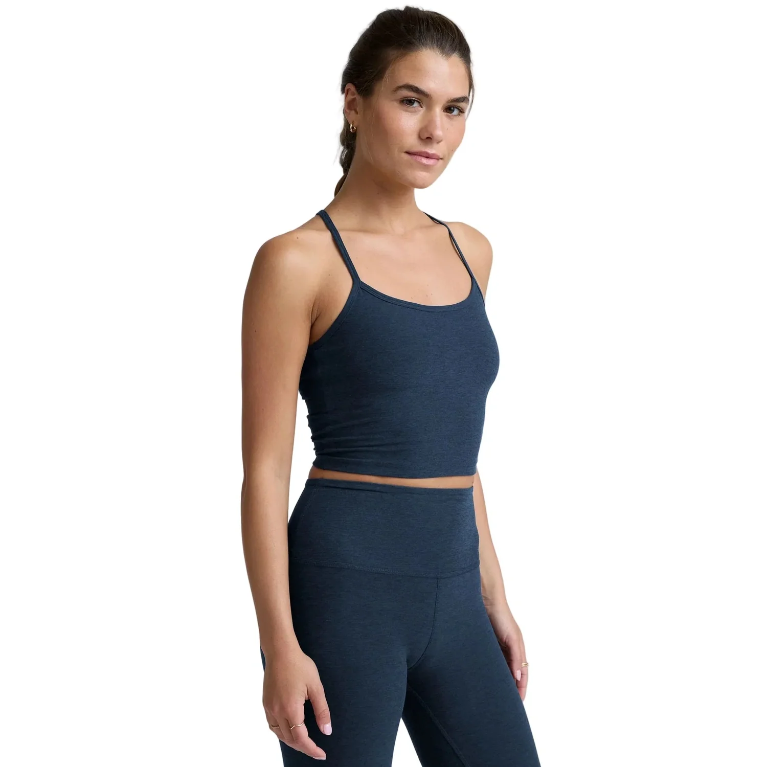 Women's Spacedye Slim Racerback Cropped Tank - Image 4