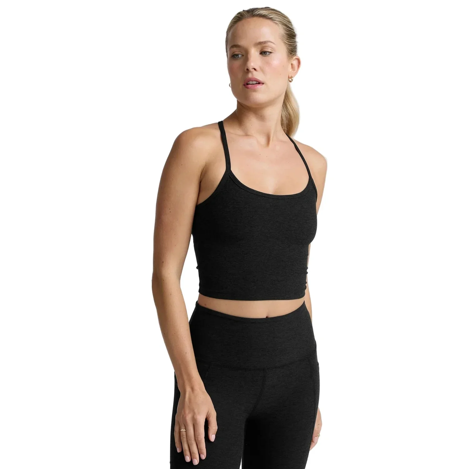 Women's Spacedye Slim Racerback Cropped Tank - Image 5