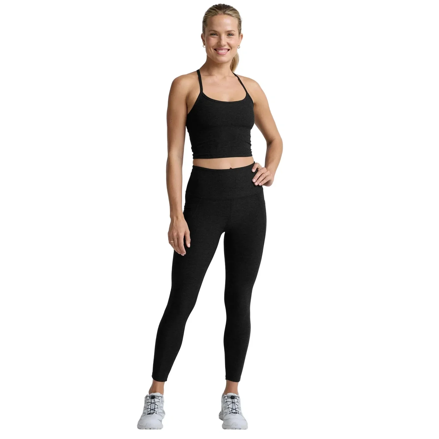 Women's Spacedye Slim Racerback Cropped Tank - Image 6