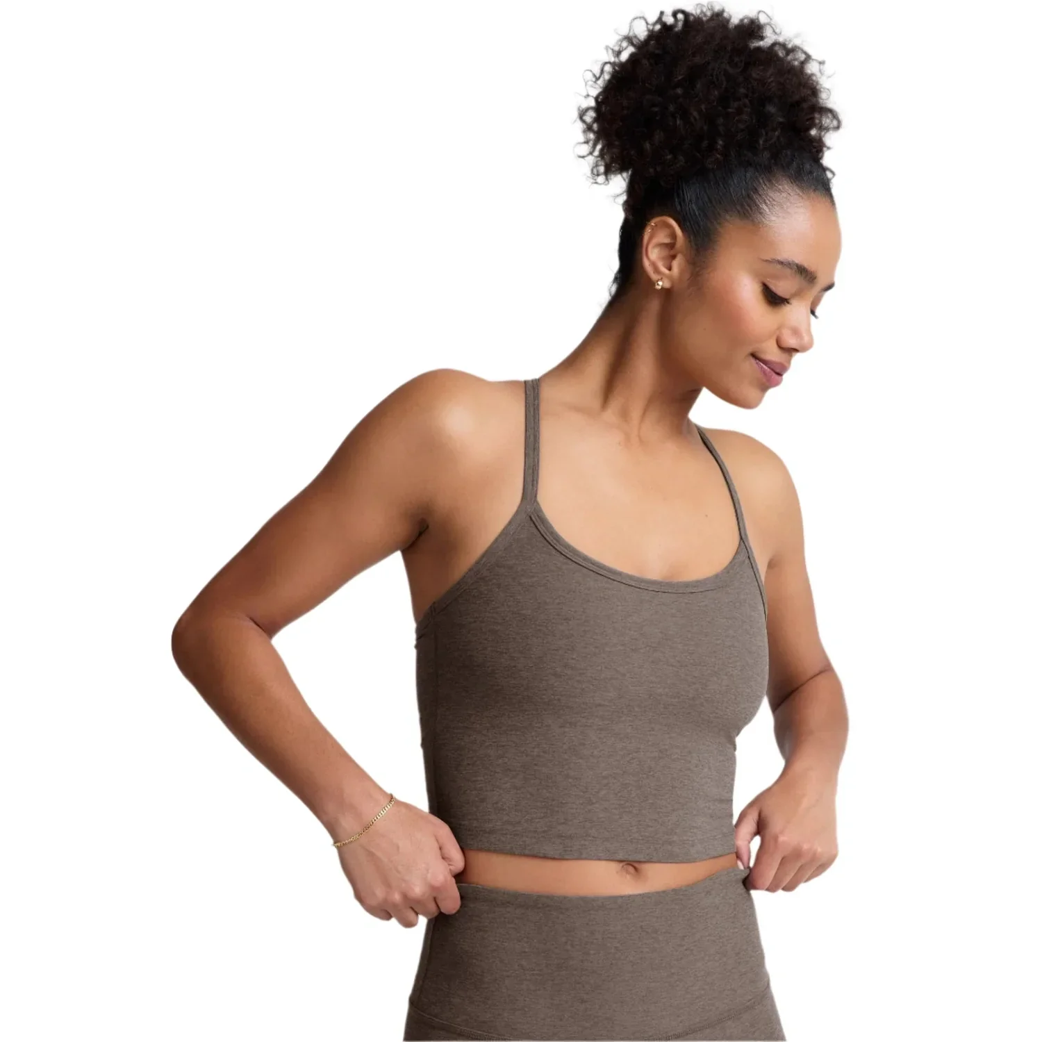 Women's Spacedye Slim Racerback Cropped Tank - Image 9