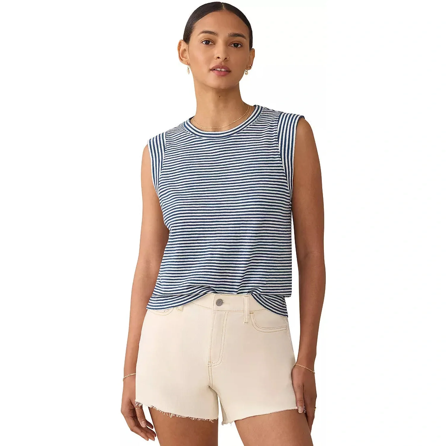 Women's Sunwashed Slub Muscle Tank - Image 16