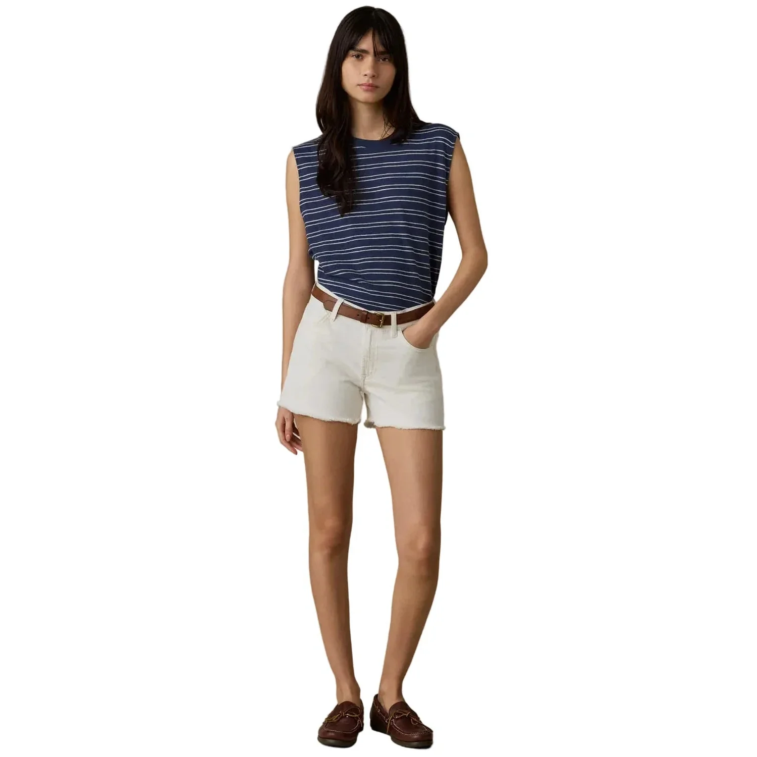 Women's Sunwashed Slub Muscle Tank - Image 5