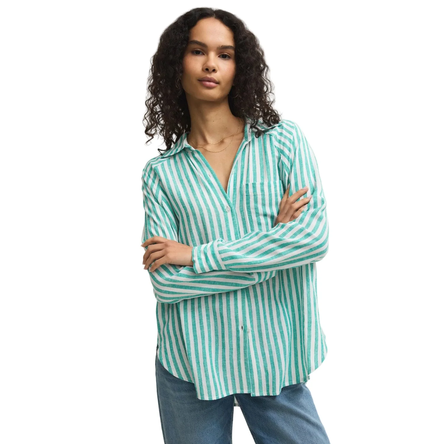 Women's The Perfect Linen Top - Image 10
