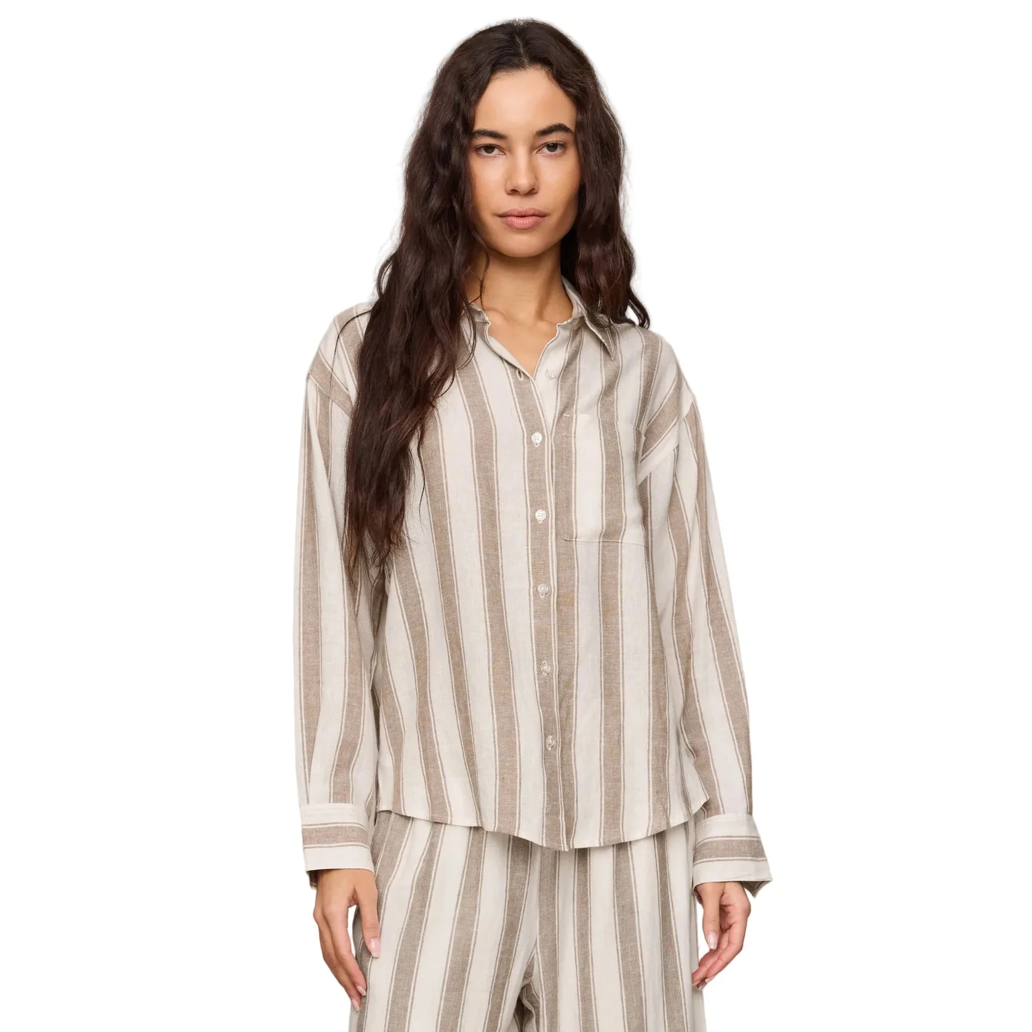 Women's The Perfect Striped Button Up - Image 13