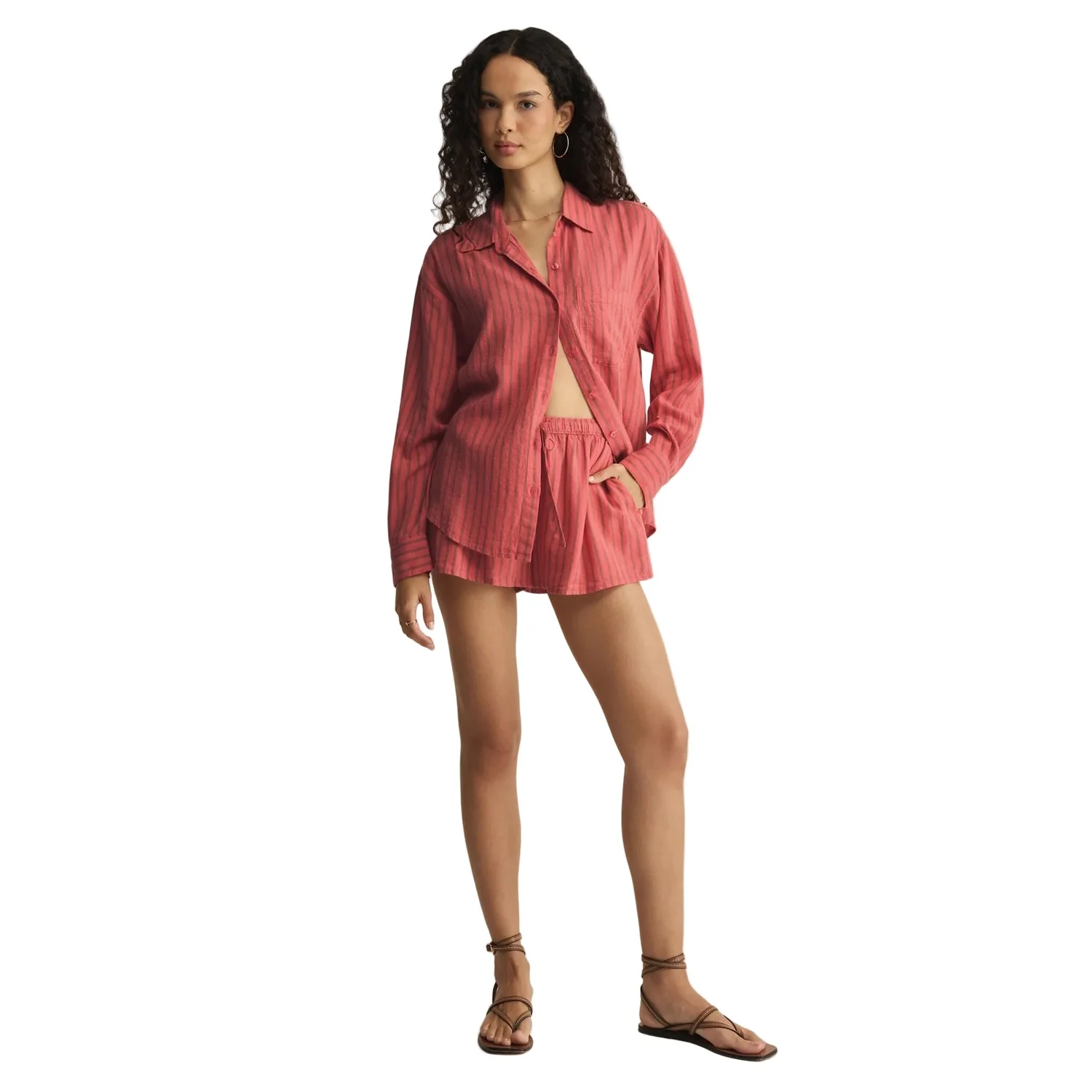 Women's The Perfect Striped Button Up - Image 2