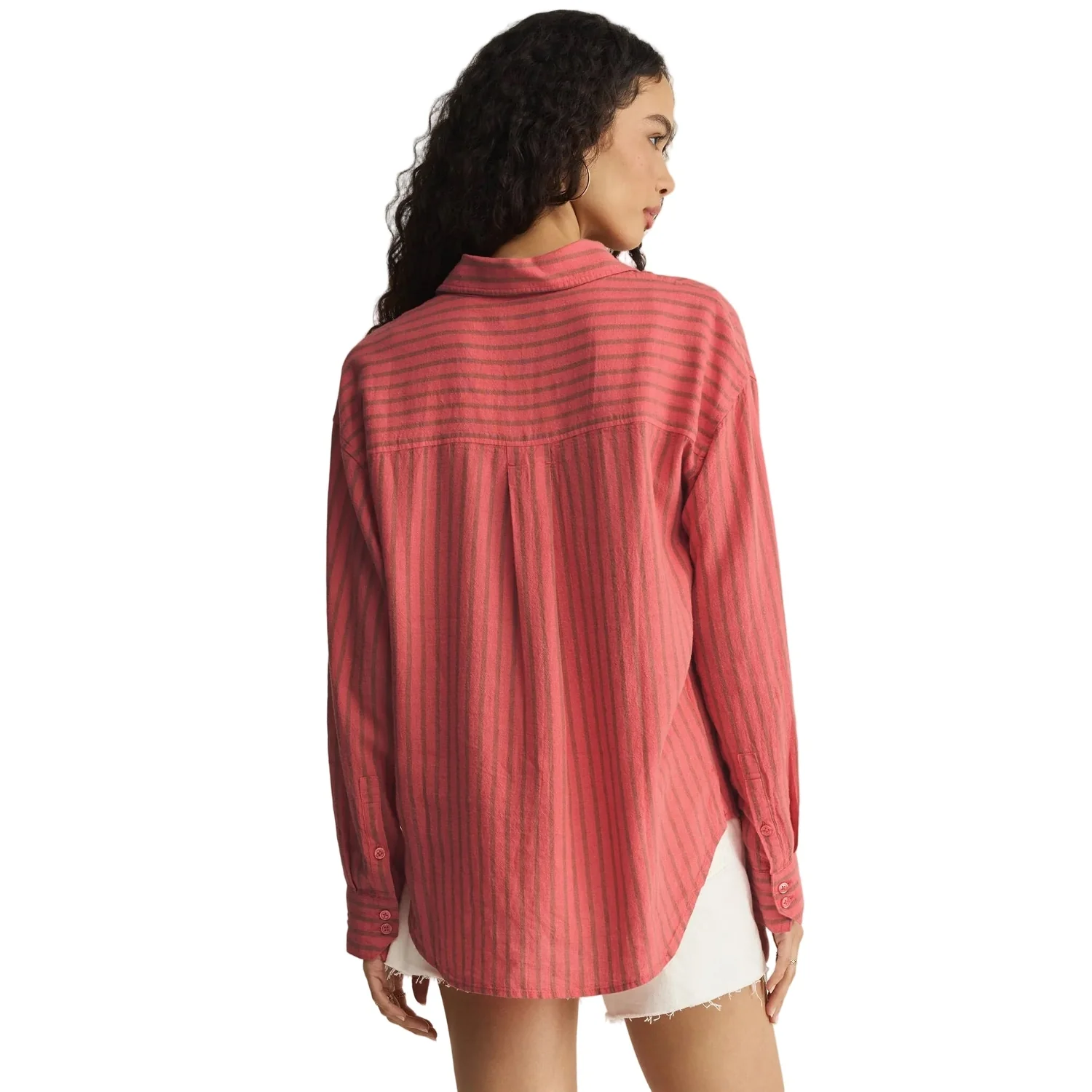 Women's The Perfect Striped Button Up - Image 3