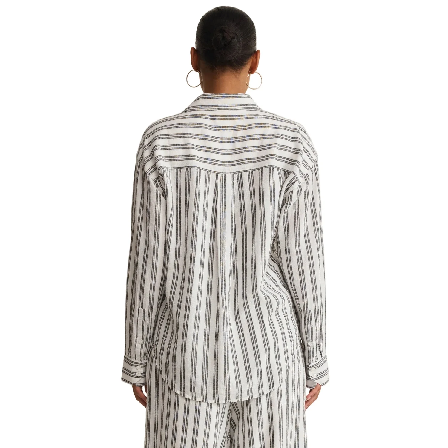 Women's The Perfect Striped Button Up - Image 7