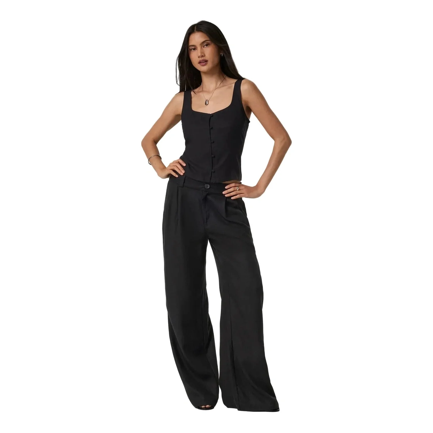Women's Trestles Twill Button Up Top - Image 2