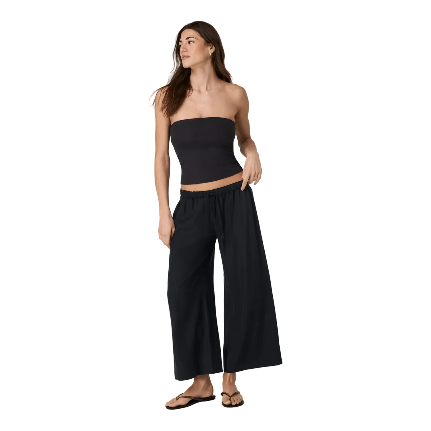 Women's Trestles Twill Crop Wideleg Pant - Image 6