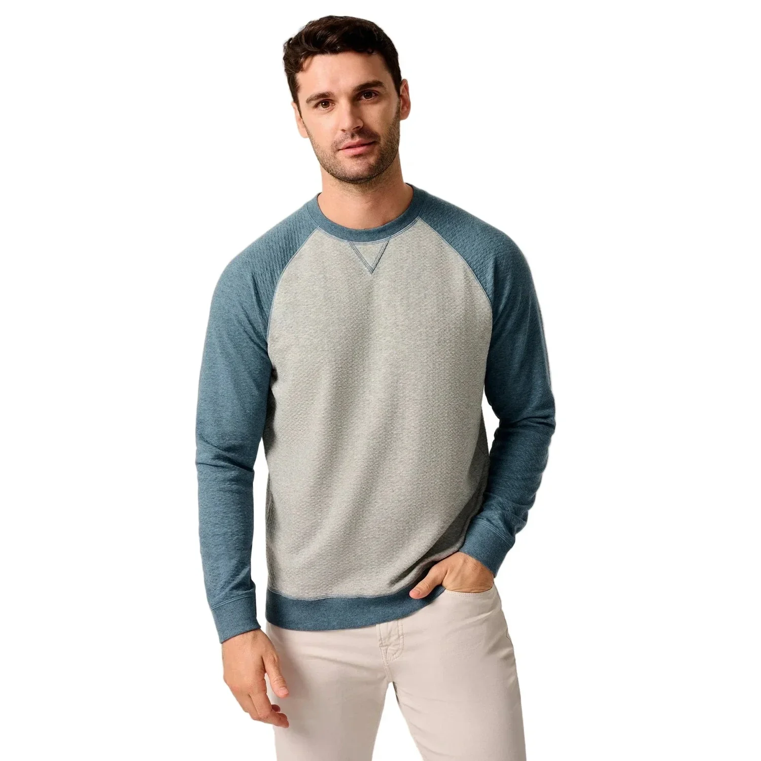 Men's Weyburn Ripple Knit Baseball Sweatshirt